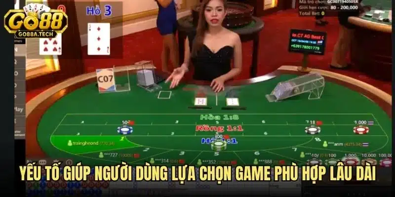 Yếu tố giúp người dùng lựa chọn game phù hợp lâu dài
