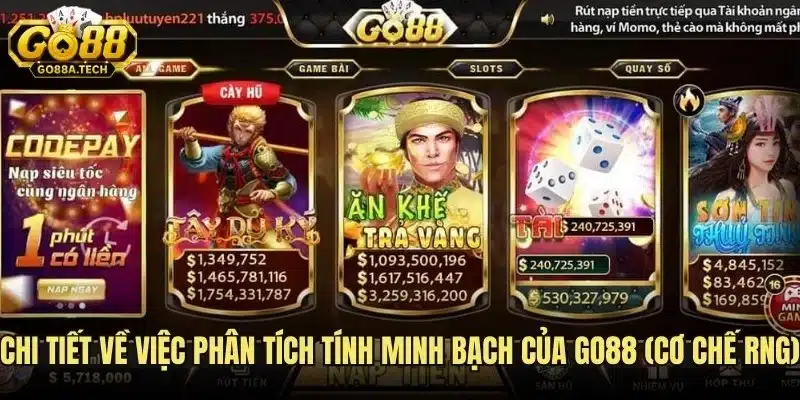 Chi tiết về việc phân tích tính minh bạch của Go88 (cơ chế RNG)